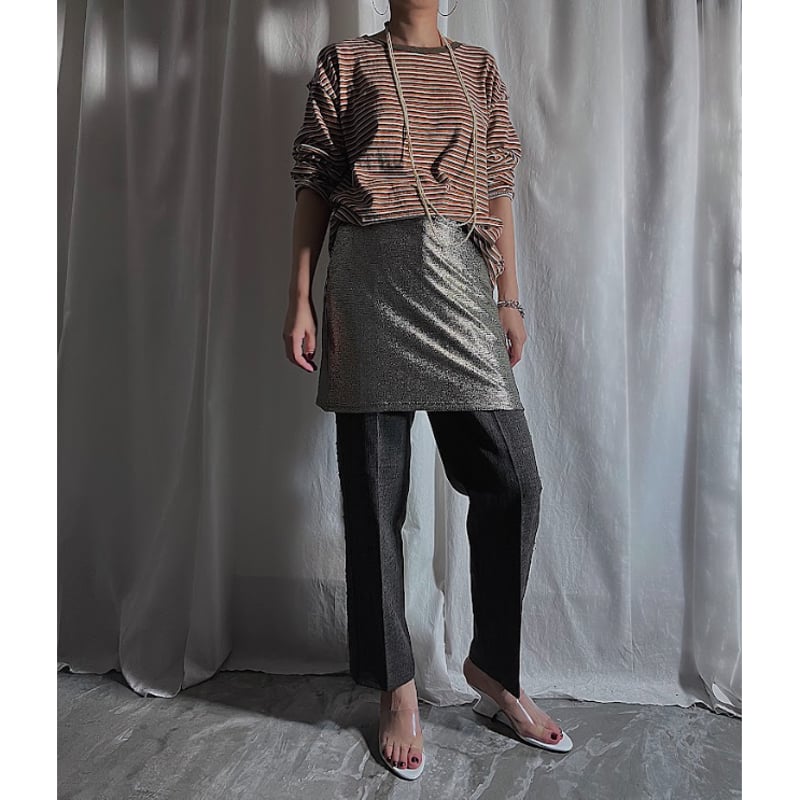 special price】 kirakira mini skirt(gold) | PRO