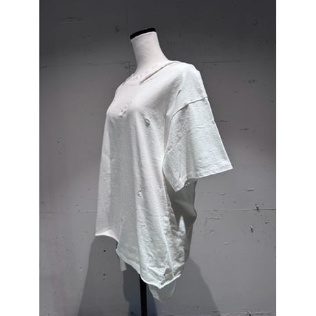 damage Tshirt(offwhite)
