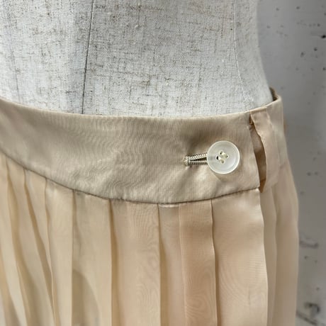 sheer pleats skirt