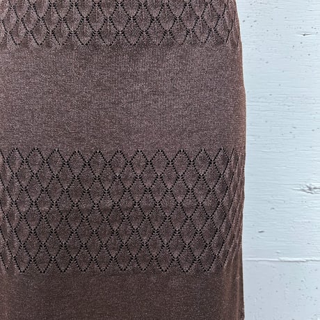 sheer knit skirt