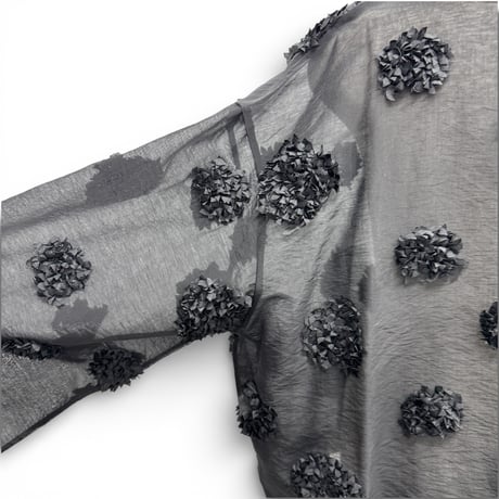 【ARCHIVE STANCE】flower dot T-blouse