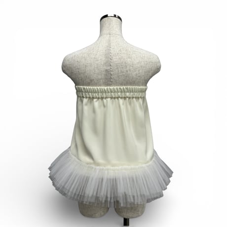 【ARCHIVE STANCE】2way tulle pleats skirt