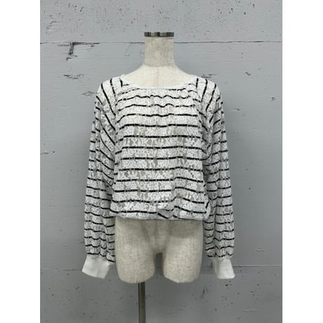 【PROVOKE】 laceborder cropped PO