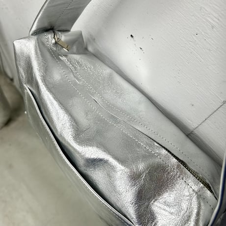 【blancle】M.LEATHER THICK HANDLE HALF SH(silver)