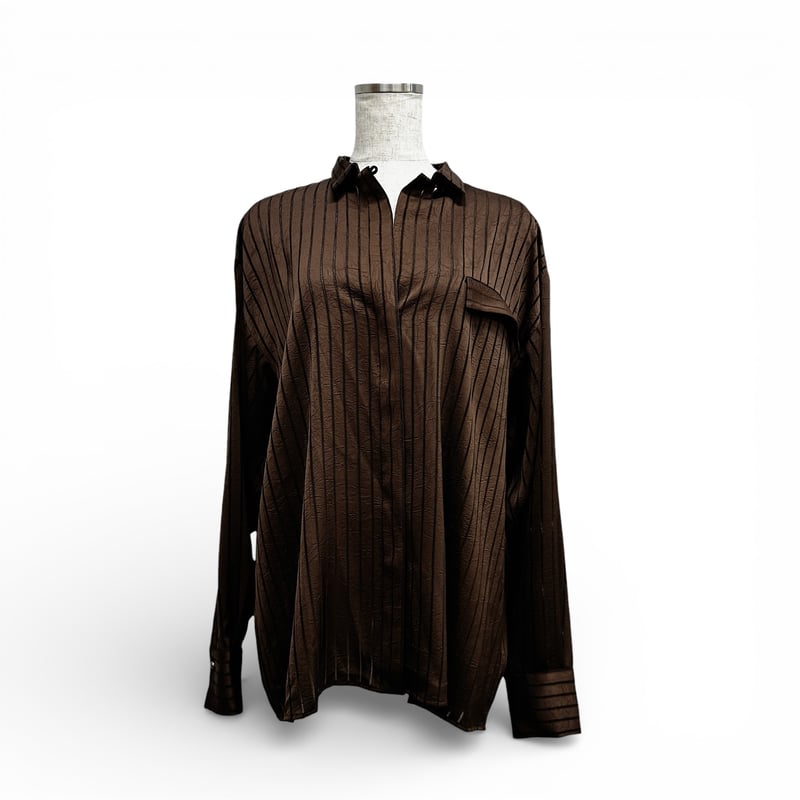 ARCHIVE STANCE】satin stripe dolman shirt | STO
