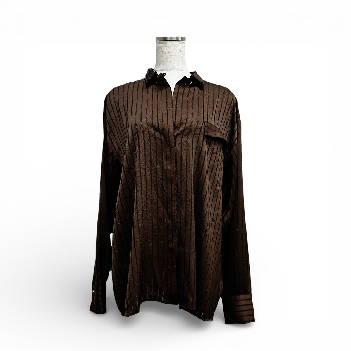 ARCHIVE STANCE】satin stripe dolman shirt | STO