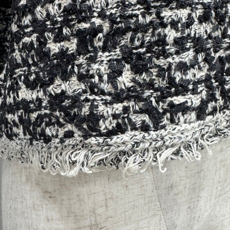 【ARCHIVE STANCE】no-collar knit jacket