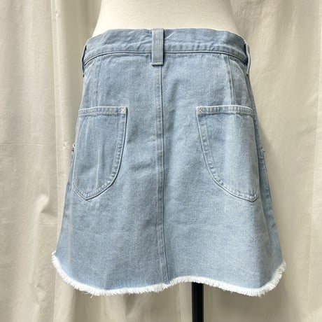 【special price】denim mini skirt(sax)