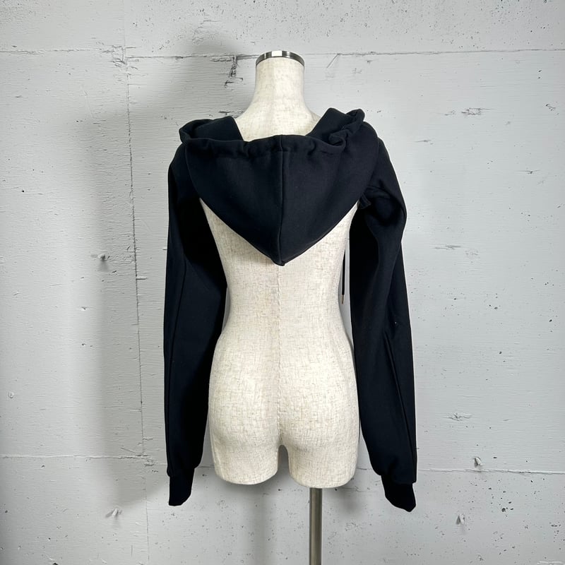 hoodie muffler(black) | PROVOKE design boutique