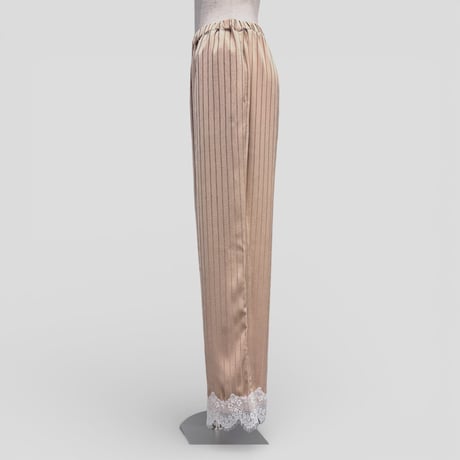 【ARCHIVE STANCE】satin stripe easy pants