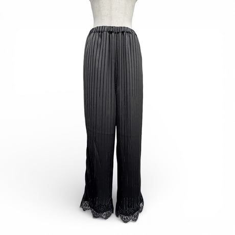 【ARCHIVE STANCE】satin stripe easy pants