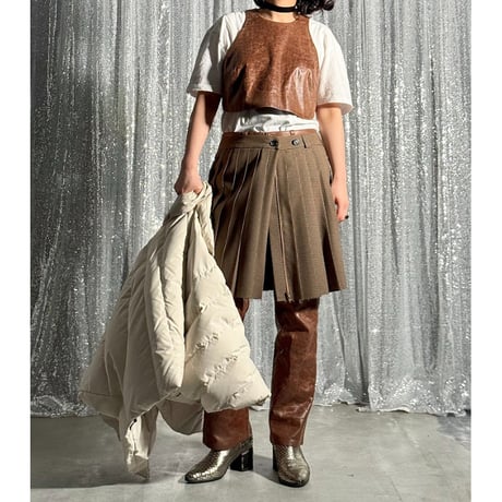 mini pleats skirt