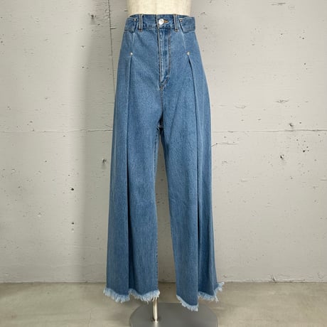 tuck wide denim(blue/38)