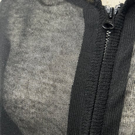 sheer ZIP hoodie