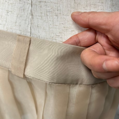 sheer pleats skirt
