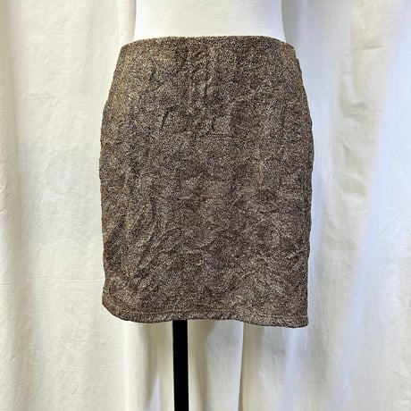 glitter mini skirt(gold)