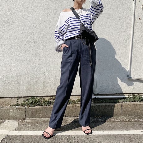 big border print T(blue)