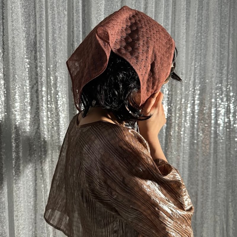 sheer knit babushka | PROVOKE design boutique