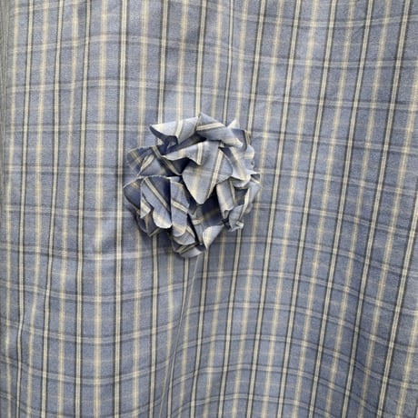 【PROVOKE】 flowerdot big shirt(check)