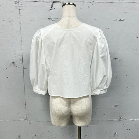 【special price】typewriter puff-S blouse