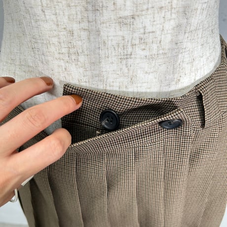 mini pleats skirt