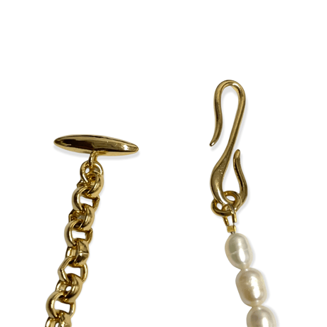 【in mood】RICE PEARL chain-NECKLACE