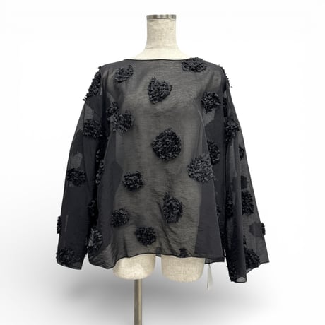 【ARCHIVE STANCE】flower dot T-blouse