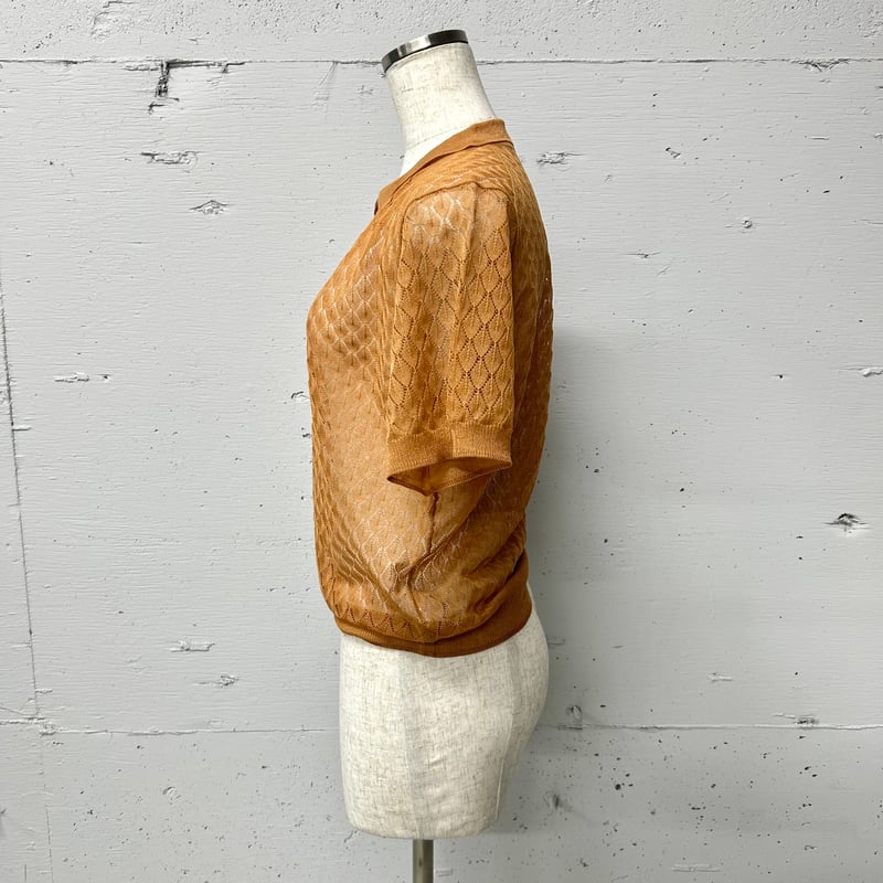sheer knit Polo S | STORE by PROVOKE design bou