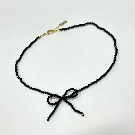 beads ribbon choker