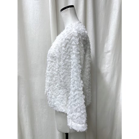 petal motif  jacket(white)