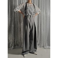 【PROVOKE】 suspenders tuck pants