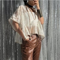 handkerchief poncho BL
