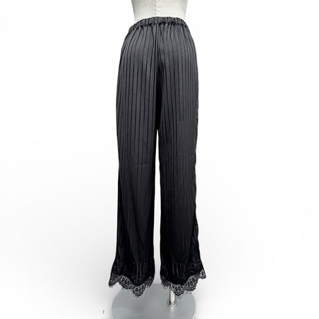 【ARCHIVE STANCE】satin stripe easy pants
