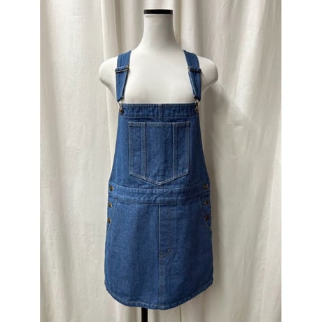 【special price】　denim jumper skirt(blue)