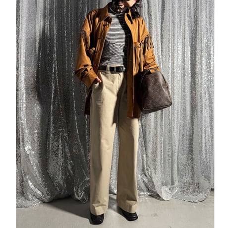 velor tuch fringe jacket