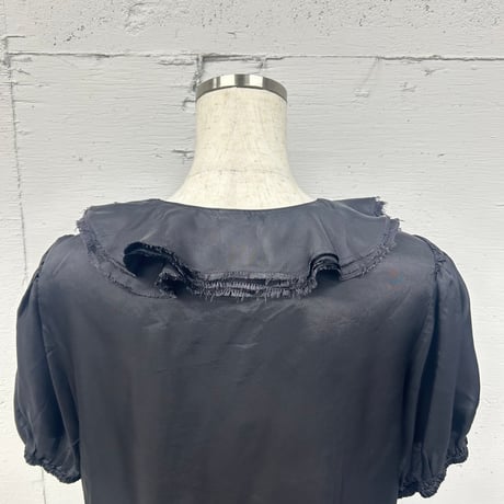 cupro raffle collar BL