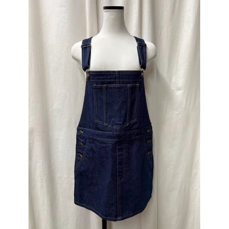 【special price】　denim jumper skirt(indigo)
