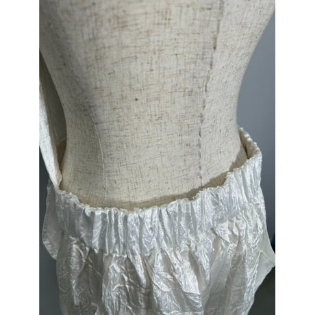 【special price】　apron satin dress(white)