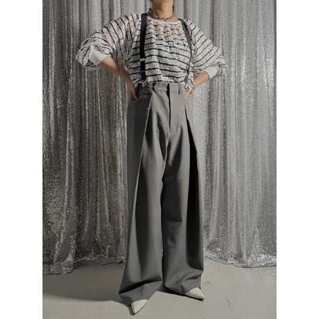 【PROVOKE】 laceborder cropped PO