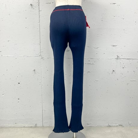 loose rib knit pants