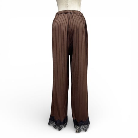 【ARCHIVE STANCE】satin stripe easy pants