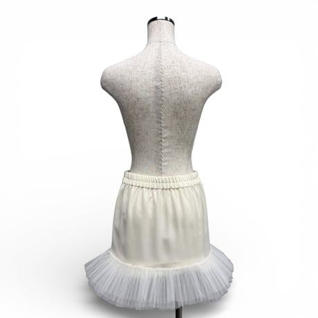 【ARCHIVE STANCE】2way tulle pleats skirt