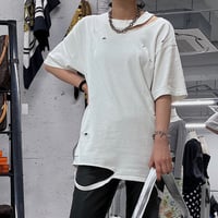 damage Tshirt(offwhite)