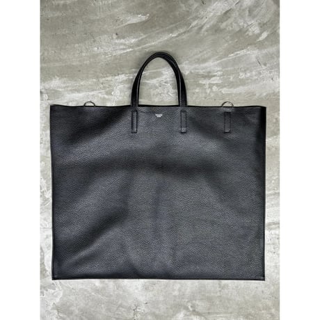 【blancle】S.LEATHER FLAT TOTE L(black)