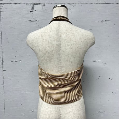 velour halter neck cut&saw
