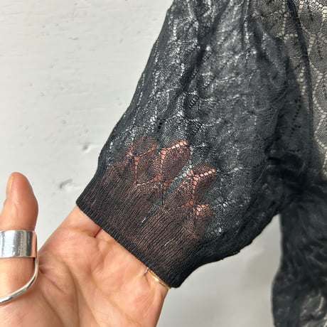 sheer knit Polo S
