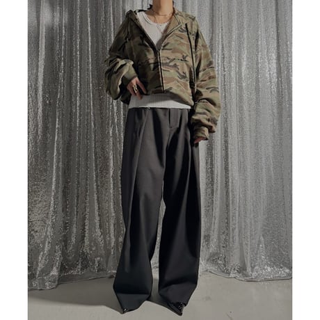 【PROVOKE】 suspenders tuck pants