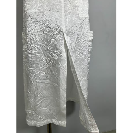 【special price】　apron satin dress(white)