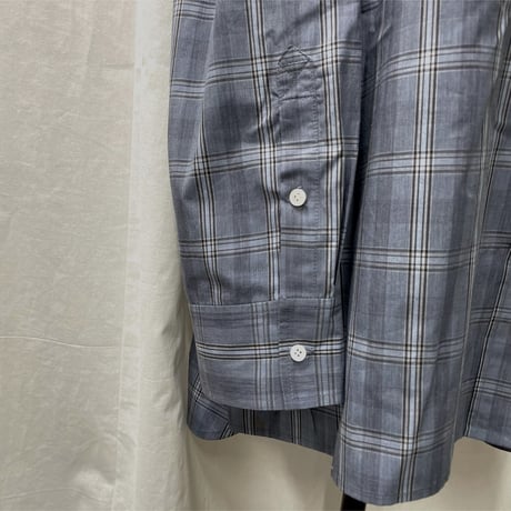 check super big shirt (blue)
