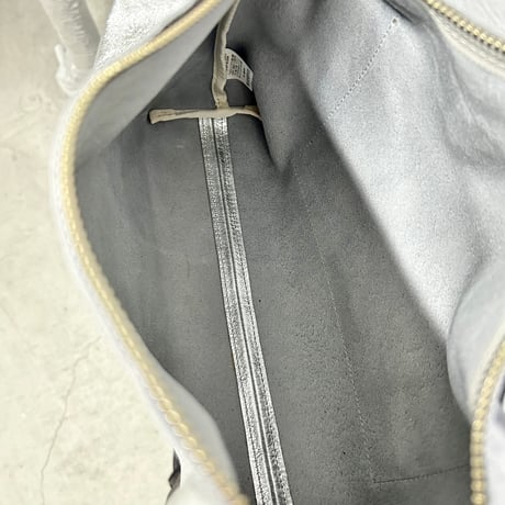 【blancle】M.LEATHER THICK HANDLE HALF SH(silver)
